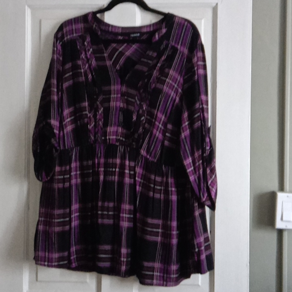 Torrid size 2 plaid top